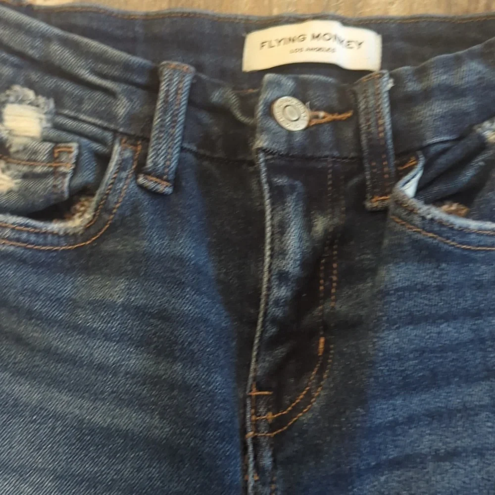 FLYING MONKEY Mid Rise Flare stretch destroyed jeans BY4668R The Buckle sz25x31L - Picture 15 of 15